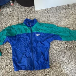Reebok vintage two tone color way XL windbreaker jacket